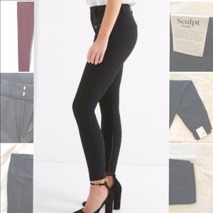 Women's Gap Sculpt Moto Zipper Leggings - Size 0